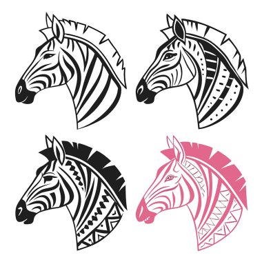 at logosu vektör şablonu tasarım çizimi