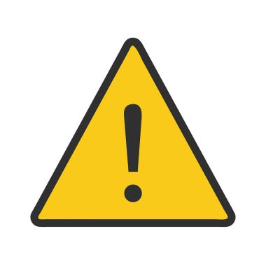 Dikkat işareti uyarı sembolü