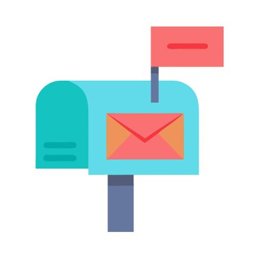 e-posta zarfı posta vektör çizimi tasarımı