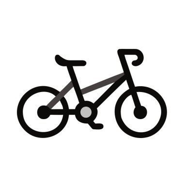 bisiklet vektörü ince çizgi simgesi