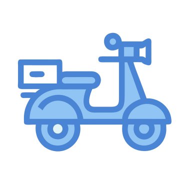 scooter simgesi vektör illüstrasyonu
