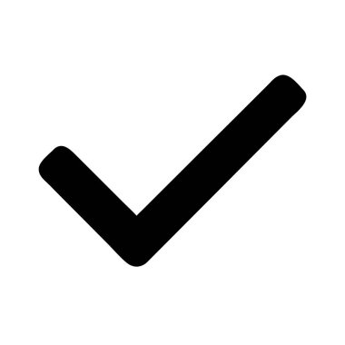 İşaretleme simgesi vektör illüstrasyonunu kontrol et