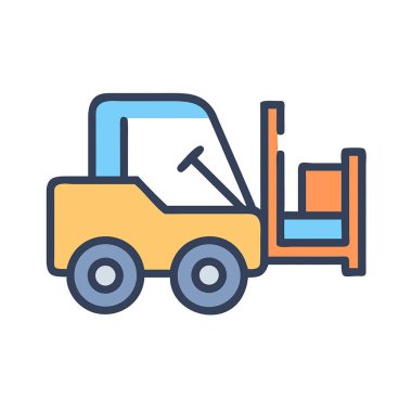 Kamyon simge vektör web ve mobil uygulaması tasarımı, kamyon logosu kavramı için izole üzerinde beyaz arka plan