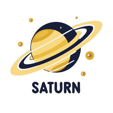 uzay logo şablonu, gezegen, vektör, illüstrasyon