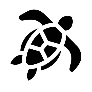 Beyaz arkaplanda izole edilmiş kaplumbağa simgesi, şeffaf işaret, işaret ve semboller