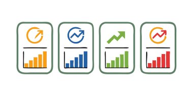 iş grafiği vektör illüstrasyonu