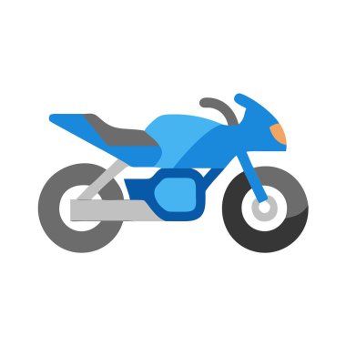 motosiklet simgesi vektör illüstrasyonu