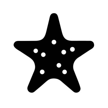 deniz yıldızı vektör simgesi düz simge