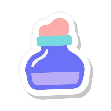 Bir şişenin vektör illüstrasyonu