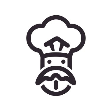 Şef şapka vektör tasarım şablonu