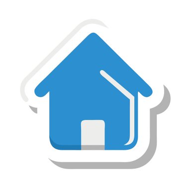 ev renkli vektör simgesi