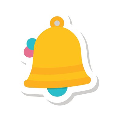 Bell Düz Vektör Simgesi Tasarımı