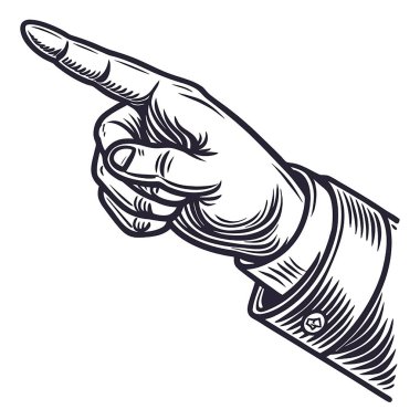 İşaret parmağını kaldır.