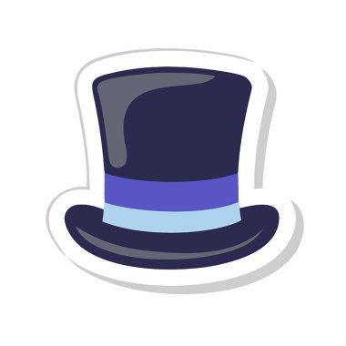 Papyonlu şapka izole edilmiş simge tasarımı