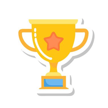 kupa düz renk simgesi