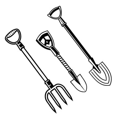 bahçe araçları simgesi, özet biçimi