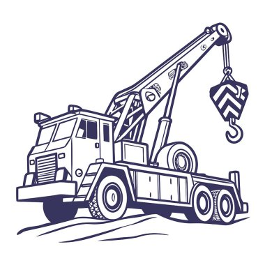 Vinçli kamyon ve vinç