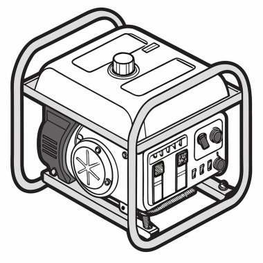 Çizgi film kamerasının vektör illüstrasyonu