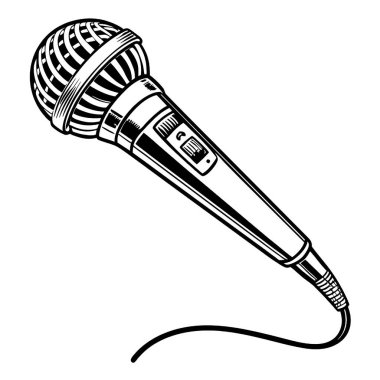 mikrofon beyazda izole edildi