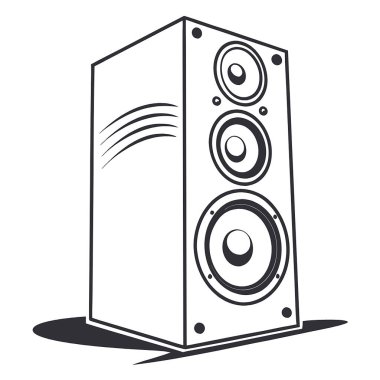 Müzik simgesinin vektör illüstrasyonu.