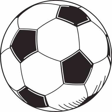 futbol futbol ikonu, basit siyah tasarım