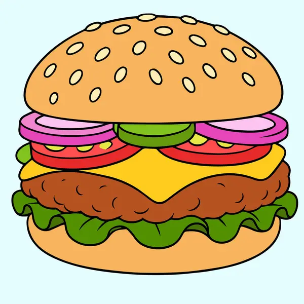 Lezzetli Burger Vektör Logo ResmiName