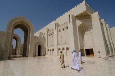 Muscat, Umman 26 Mayıs 2014. Sultan Qaboos Büyük Camii, Muscat, Umman Sultanı 
