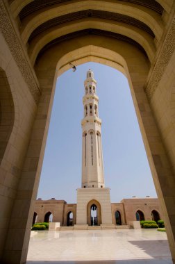 Muscat, Umman 26 Mayıs 2014. Sultan Qaboos Büyük Camii, Muscat, Umman Sultanı 