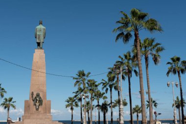 İskenderiye, Mısır 'da şehir caddesi manzarası. 2 Aralık 2021