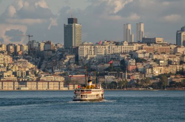 İstanbul, Türkiye 'de tekne. 19 Ağustos 2019