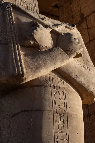 Ramesseum 'dan hiyeroglif yardım detayları, Mısır Firavunu 2. Ramses' in anıt tapınağı, Nil 'in Batı Şeria' sı, Luxor, Yukarı Mısır 'daki Theban Necropolis' in bir parçası.. 