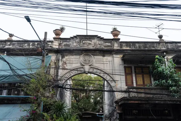 Bangkok, Tayland. 18 Mart 2025. Geleneksel yerel mimari Talat Noi Bangkok, Tayland, Asya.