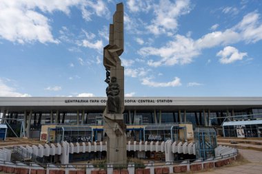 Sofya, Bulgaristan. 21 Haziran 2025. Sofya Merkez Tren İstasyonu, Bulgaristan 'ın başkenti Sofya' nın ana yolcu tren istasyonu.,