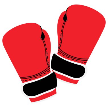 Bir çift klasik kırmızı boks eldiveni. Bir çift klasik kırmızı boks eldiveni. Spor, spor, spor, spor, spor, dövüş, rekabet veya eğitimle ilgili projeler için mükemmel..