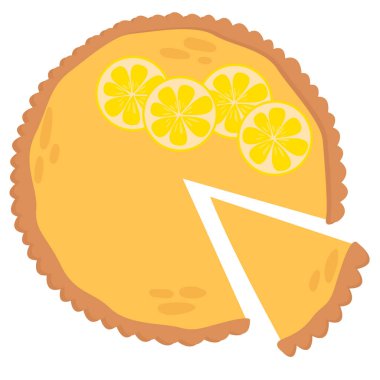 Limonlu lezzetli turta. Limonlu turta. Ulusal turta günü. Tebrik kartı ve poster tasarımı için kullanılır..