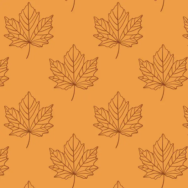 Sarı arka planda kusursuz akçaağaç yaprağı deseni. Sonbahar akçaağaç yaprakları pürüzsüz, sarı bir arka planı olan ve mevsimsel tasarım için mükemmel olan tekrar eden bir desen oluşturur. Sonbahar dönemi yeşillik sanatı.