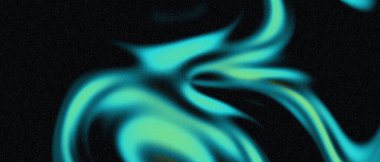 Siyah bir arka planda soyut deniz mavisi girdapları içeren dijital bir sanat eseri. Görüntü pürüzsüz ve dinamik bir etki sergiliyor.