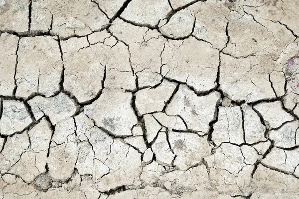 Kuraklığın ve kuraklığın etkilerini gösteren çatlak bir dünya görüntüsü. Çevresel sorunların görsel bir temsili.