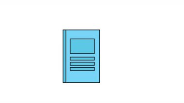 Yaprak Simgesi Canlandırması Belgesi. Alfa Kanalı ve Şeffaf Arkaplan ile 4k Canlandırma