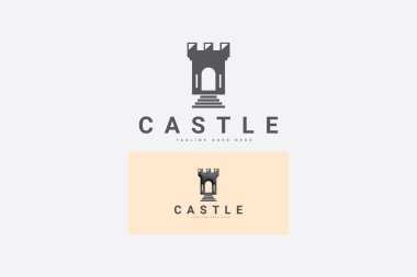 kale logo tasarım vektör şablonu