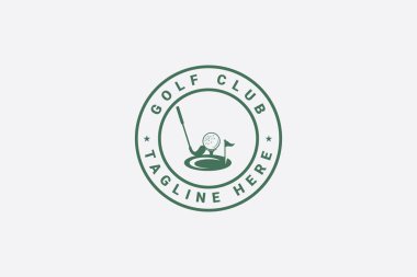 golf kulübü logo vektör şablonu
