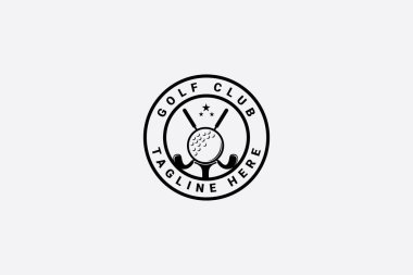 golf kulübü logo vektör şablonu