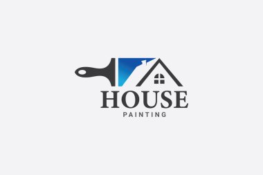 ev boyama logo vektör şablonu