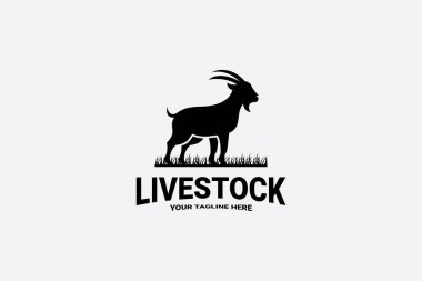 hayvancılık logo vektör şablonu