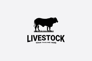 hayvancılık logo vektör şablonu