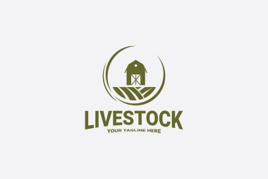 hayvancılık logo vektör şablonu