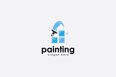 ev boyama logo vektör şablonu