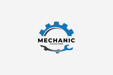 mekanik logo vektör şablonu