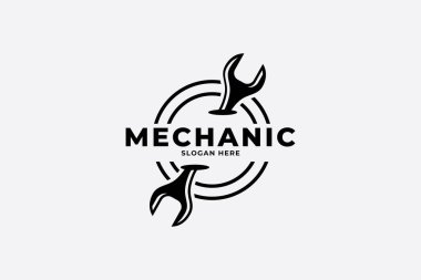 mekanik logo vektör şablonu