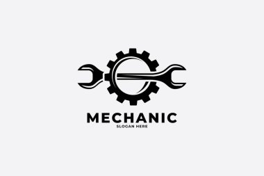 mekanik logo vektör şablonu